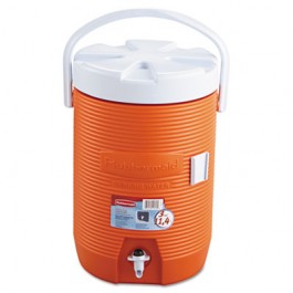 Water Cooler, 12 1/2dia x 16 3/4h, Orange