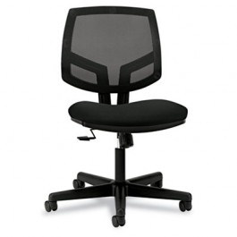 Volt Series Mesh Back Task Chair with Synchro-Tilt, Black Fabric