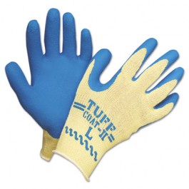 Tuff-Coat II? Gloves, Blue/White, Large