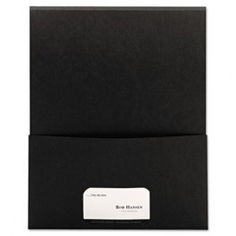 Textured Stackit Folders, Letter Size, Black