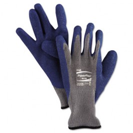 PowerFlex Gloves, Blue/Gray, Size 10