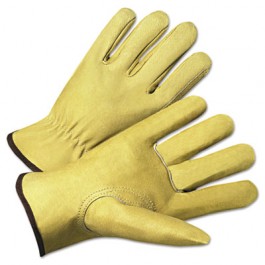 4000 Series Pigskin Leather Driver Gloves, Beige, Extra Large