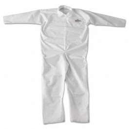 KLEENGUARD A20 Coveralls, MICROFORCE Barrier SMS Fabric, White, 2XL