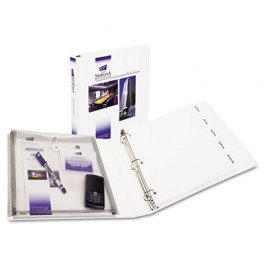 Protect & Store View Binder w/Slant Ring, 11 x 8-1/2, 2" Capacity, White