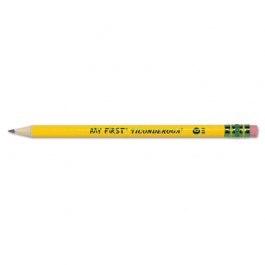 My First Ticonderoga Woodcase Pencil, HB #2, Yellow Barrel, 12/Pack