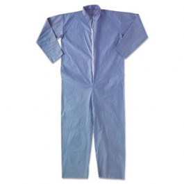 KLEENGUARD A65 Flame-Resistant Coveralls, Blue, XL
