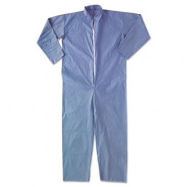 KLEENGUARD A65 Flame-Resistant Coveralls, Blue, 2XL
