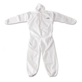 KleenGuard A20 Breathable Particle Protection Coveralls, Zip Closure, 3XL, White