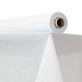 Plastic Table Cover, 40" x 150 ft Roll, White