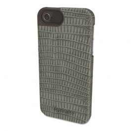 Vesto Textured Leather Case, for iPhone 5, Gray Lizard