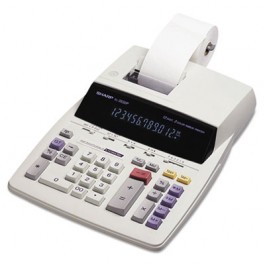 EL2630PIII Two-Color Printing Calculator, 12-Digit Fluorescent, Black/Red
