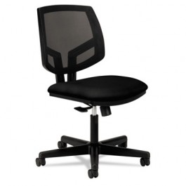 Volt Series Mesh Back Task Chair, Black Fabric