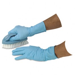 Disposable Nitrile Powder-Free Gloves, Small, Blue
