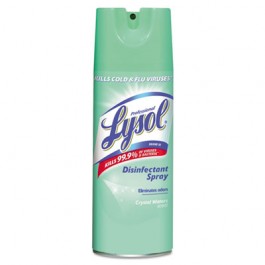 Disinfectant Spray, 12.5 oz Aerosol, Crystal Waters