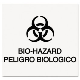 Medical Decal, "Bio Hazard", 10 x 7, White
