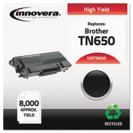 TN650 Compatible, Remanufactured, TN650 Laser Toner, 8000 Page-Yield, Black