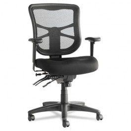 Elusion Series Mesh Mid-Back Multifunction Chair, Black