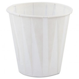 Paper Drinking Cups, 3 1/2 oz., White, 100/Bag