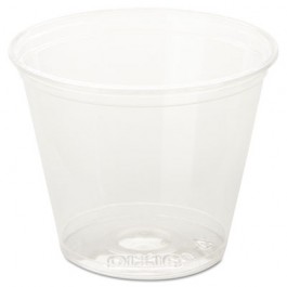 Clear Cold Plastic Cups, 9 oz, Squat