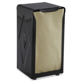 Tabletop Napkin Dispenser, Tall Fold, 3-3/4 x 4 x 7-1/2, Capacity: 150, Black