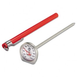 Dishwasher-Safe Industrial-Grade Analog Pocket Thermometer, 0�F to 220�F