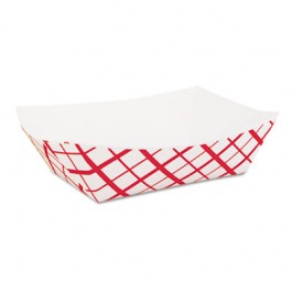 Paper Food Baskets, 2lb, Red/White