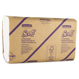 SCOTT C-Fold Paper Towels, 10 1/8 x 13 3/20, White