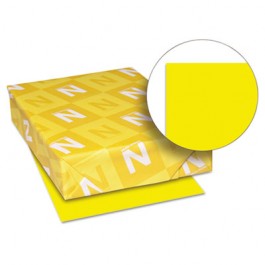 Astrobrights Colored Paper, 24lb, 8-1/2 x 11, Solar Yellow, 500 Sheets/Ream