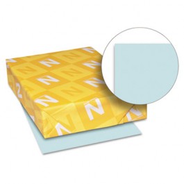 Exact Index Card Stock, 90 lbs., 8-1/2 x 11, Blue, 250 Sheets/Pack