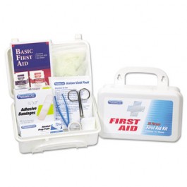 First Aid Kit for Up to 25 People, 113 Pieces, Plastic Case