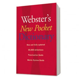 Webster's New Pocket Dictionary, Paperback, 336 Pages