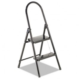 #560 Steel Qwik Step Platform Ladder, 16-7/8w x 19-1/2 Spread x 41h, Black