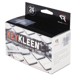 KeyKleen Keyboard Cleaner Swabs, 24/Box