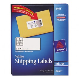 Shipping Labels with TrueBlock Technology, 2 x 4, White, 1000/Box