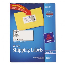 Shipping Labels with TrueBlock Technology, 2 x 4, White, 500/Box