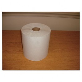 Hardwound Roll Towels, Paper, White, 7 4/5" x 600ft