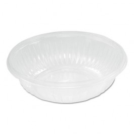 PresentaBowls Clear Bowls, Plastic, 24 oz, 7.2" Diameter