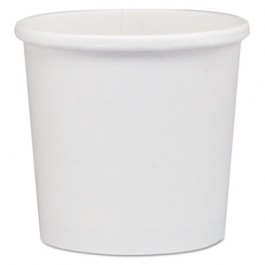 Flexstyle Double Poly Paper Containers, White, 12 oz, 3.6"Diameter