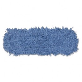 Twisted Loop Blend Dust Mop Head, Natural/Synthetic/Polyester, 5w x 24l, Blue