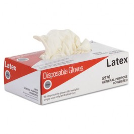 Powdered Latex General-Purpose Gloves, Natural, X-Large