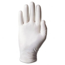 Dura-Touch PVC Powdered Gloves, Clear, Medium, 100/Box