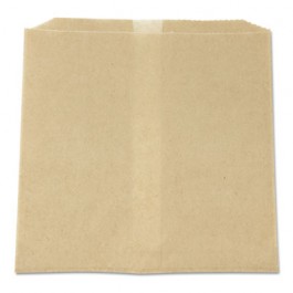 Waxed Napkin Receptacle Liners, 7-3/4 x 10-1/2 x 8-1/2, Brown, 500/Case