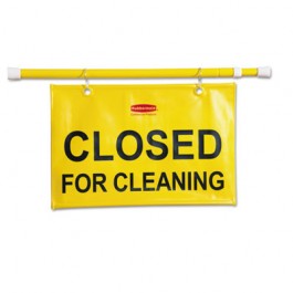 Site Safety Hanging Sign, 50w x 1d x 13h, Yellow