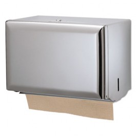 Standard Key-Lock Singlefold Towel Dispenser, Steel, 10 3/4 x 6 x 7 1/2, Chrome