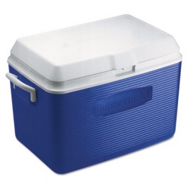 Deluxe 48-Quart Hinged-Lid Ice Chest, Blue