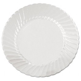 Classicware Plates, Plastic, 6 in, Clear