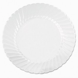 Classicware Plates, Plastic, 10.25 in, Clear