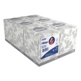KLEENEX White Facial Tissue, 2-Ply, POP-UP Box, 95/Box