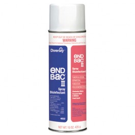 End Bac II Spray Disinfectant, Unscented, 15oz Aerosol