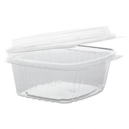 Clear Hinged Deli Container, APET, 12 oz, 5-3/8 x 4-1/2 x 2 7/8